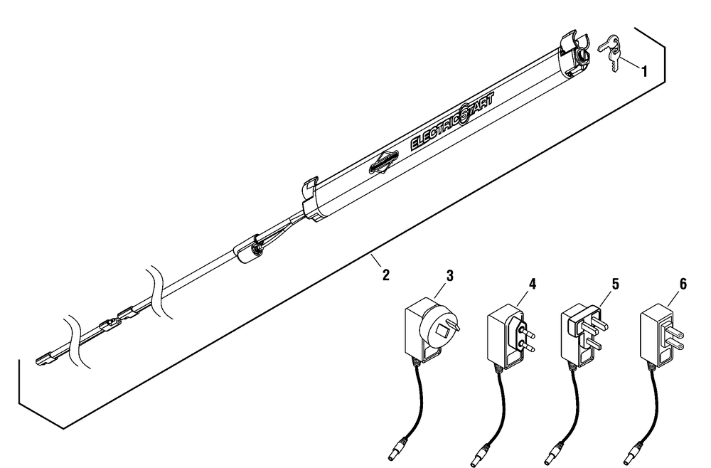 Battery Pack Group (Ch887177a) Diagram and Parts List for CH87177A-A  Briggs and Stratton Lawn Mower